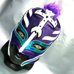 King Mysterio Semi professional Lucha Wrestling Mask Mascara luchador Purple