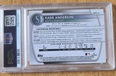 2025 Bowman Draft Kade Anderson Chrome Refractor #BDC-3 PSA 10 GEM MT Low Pop!🔥