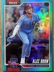 2026 Topps Series 2 Aqua rainbow Foil Alec Bohm #377 PHILLIES Baseball