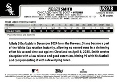 2025 Topps Update #US278 Shane Smith