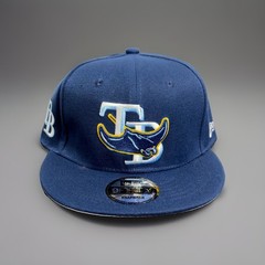 Tampa Bay Rays New Era 9Fifty Navy Flat Brim Embroidered Adjustable Snapback Hat