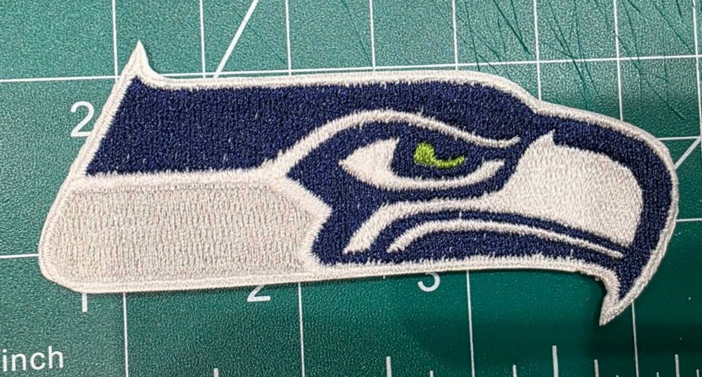 Seattle Seahawks 5&Prime; x 2.2&Prime; Iron /Sew On Embroidered Football Logo NFL