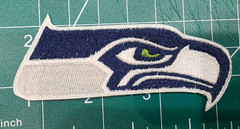 Seattle Seahawks 5&Prime; x 2.2&Prime; Iron /Sew On Embroidered Football Logo NFL