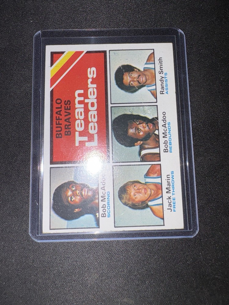 1975-76 Topps – Team Leaders Bob McAdoo, Jack Marin, Randy Smith #118