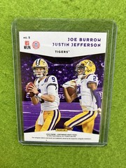Joe Burrow ROOKIE CARD JUSTIN JEFFERSON RC 2020 Panini JOE BURROW Contenders
