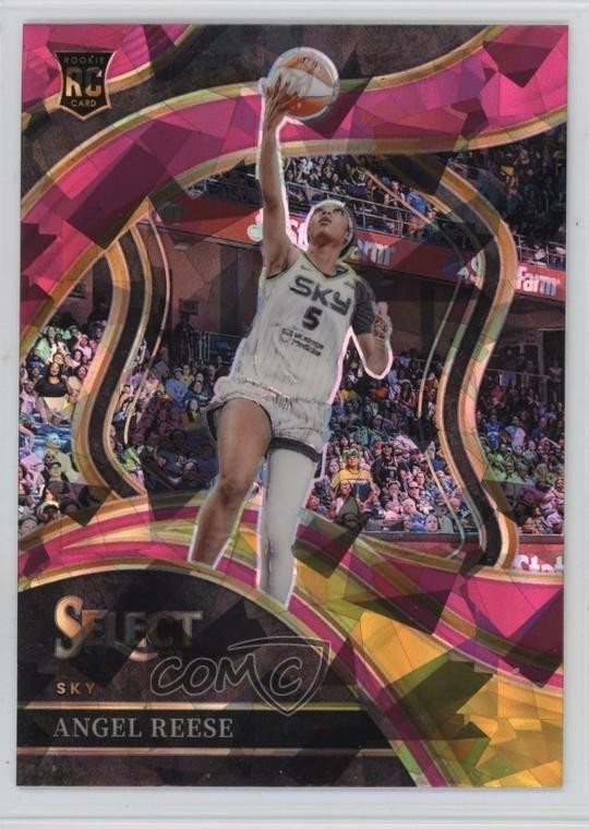 2024 Panini Select WNBA Courtside Pink Ice Prizm Angel Reese #202 Rookie RC 1ur1