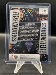 2025 Panini Prizm WNBA #10 Kate Martin Fireworks Pink Pulsar Prizm /75 Valkyries
