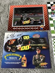 Ryan McGlynn NASCAR Craftsman Truck Series 2 Are Signed Original Postcards