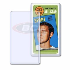 25 BCW Topload Rigid Clear Plastic Holders Tall Trading Cards 3×5 New Pack of 25