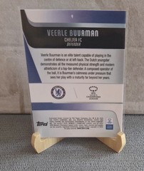 UEFA Topps 2026 Veerle Buurman #9 Aqua Wave /199 Rookie