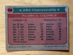 1973-74 Topps – ABA Championship Artis Gilmore, George McGinnis, Mel Daniels PR