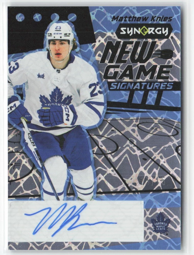 2024-25 Synergy New Game Signatures Matthew Knies #NGS-1 Auto Blue /15