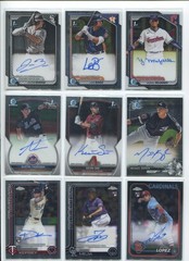 Bowman Chrome/Topps Chrome Autograph AUTO (15) Burke/Baez/Kopech/Sim/Lopez +