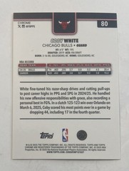 2025-26 Topps Chrome #d /50 Gold Wave Refractor SP Insert Coby White Hornets