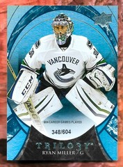 RYAN MILLER 2015-16 UPPER DECK TRILOGY BLUE SP INSERT #&rsquo;D 348/604! NHL