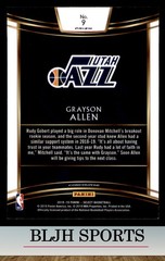 2018-19 Panini Select #9 Grayson Allen Utah Jazz Silver RC (2A7)