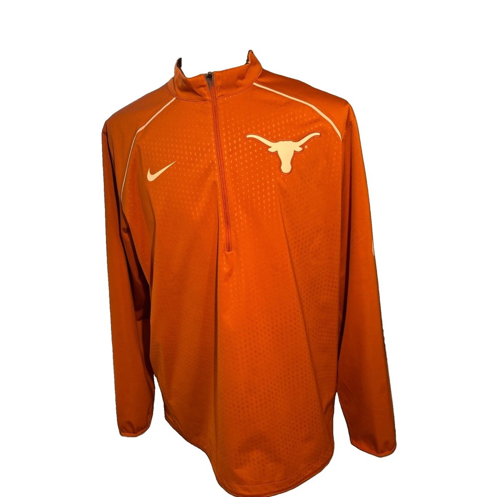 Nike Texas Longhorns University Of Texas Quarter Zip Pullover Size XL