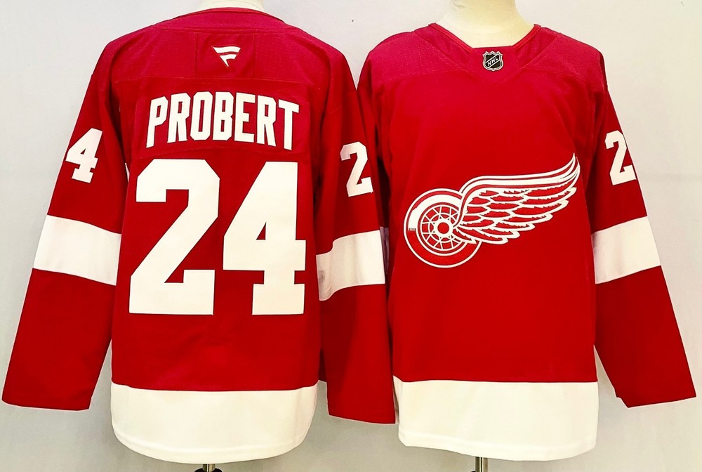 BOB PROBERT **SMALL*, RED WINGS + 100 YEAR ANNIV. PATCH, NEW, SEWN!