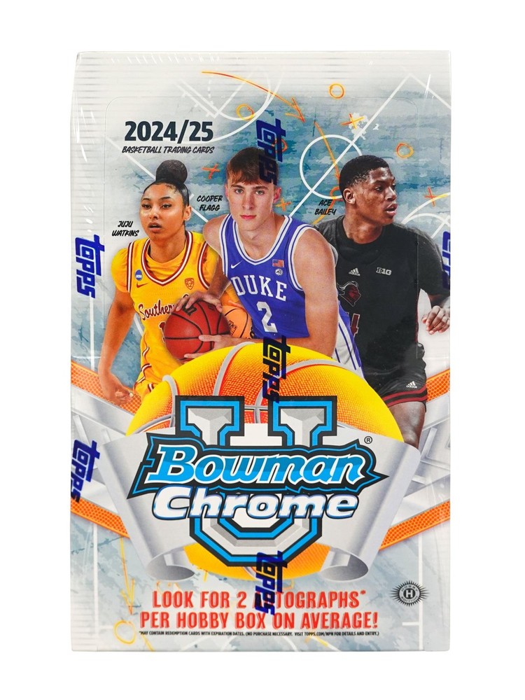2024/25 BOWMAN UNIVERSITY CHROME BASKETBALL HOBBY BOX
