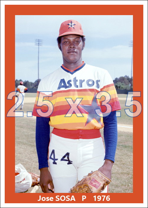 Jose Sosa – 1976 Houston Astros – choose a size – color print