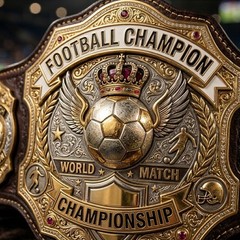 Custom Championship Belt Football Fantasy league Personalized Trophy MVP Award