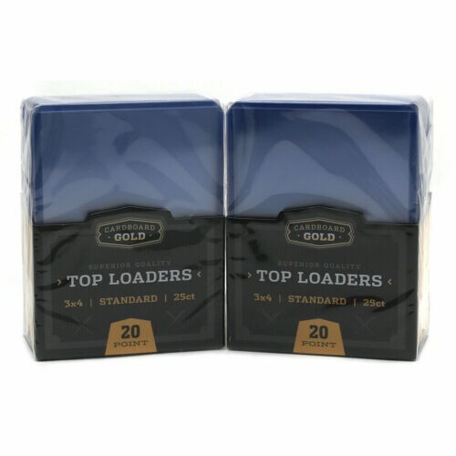 LOT of 50 Cardboard Gold Standard 3&Prime; X 4&Prime; Ultra Clear Pro Rigid 20pt Toploaders