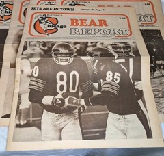Lot 7 1979 Chicago Bears Fan Newspapers Chicago Bear Report Walter Payton