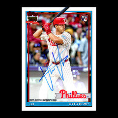 2026 Topps Otto Kemp RC 91 Topps On-Card Auto 1991 35th Anniversary Phillies SP