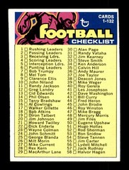 1973 TOPPS FOOTBALL # 1 TO # 176 / SEE DROP DOWN MENU