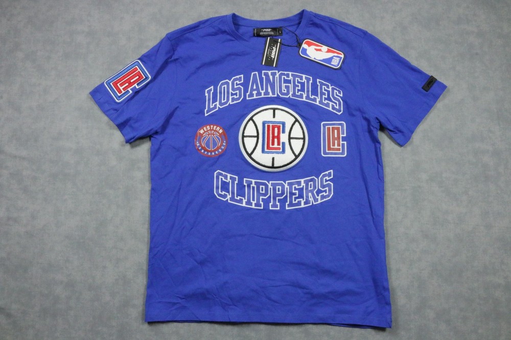 Los Angeles Clippers Shirt Mens Large Blue NBA Basketball Chenille Pro Standard