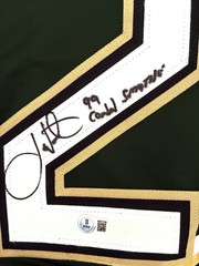 Joe Nieuwendyk Signed Dallas Stars Jersey #25 Conn Smythe Inscribed Beckett BAS