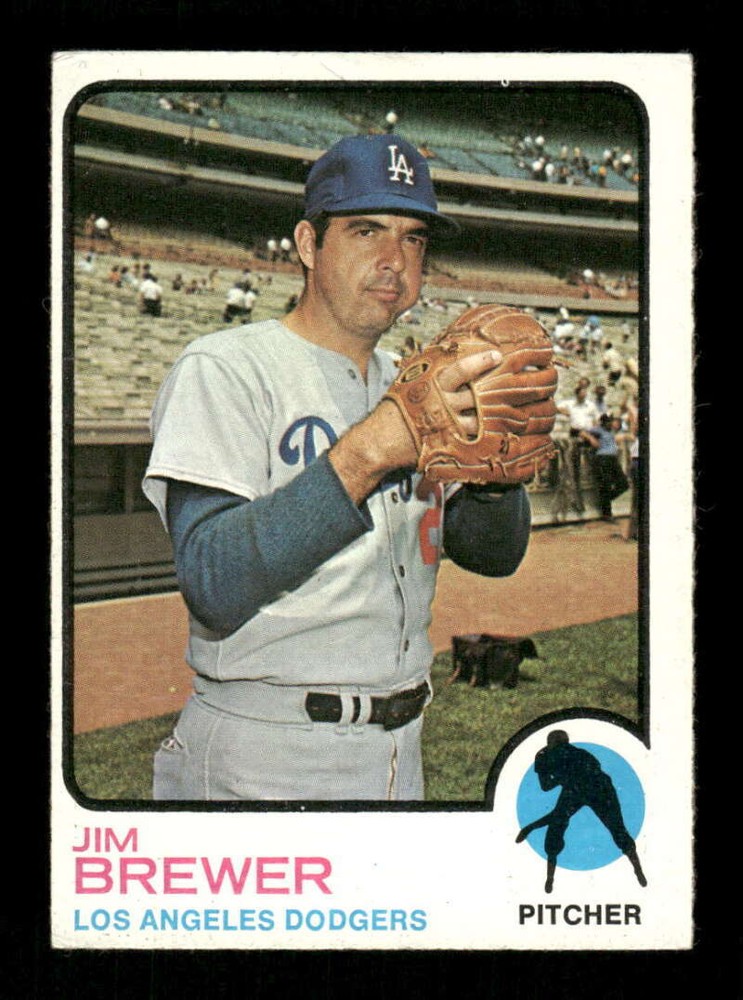 1973 Topps #126 Jim Brewer VG/EX Very Good/Excellent Dodgers BXCP33