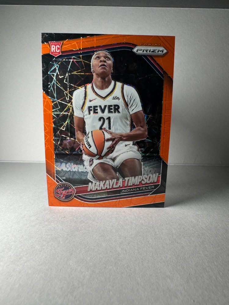 2025 Panini Prizm WNBA #14 Makayla Timpson Orange Velocity Prizms Rookie RC