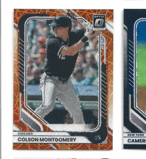 2026 Donruss Optic Chicago White Sox Colson Montgomery Orange Velocity card