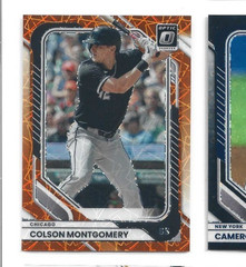 2026 Donruss Optic Chicago White Sox Colson Montgomery Orange Velocity card