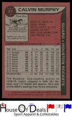 1979-80 Topps #81 Calvin Murphy Houston Rockets Basketball Card