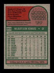 1975 Topps MINI #563 Wilbur Howard Astros EX-MT+ *9q