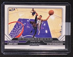 Victor Wembanyama/LeBron James 2023-24 Panini Instant #371