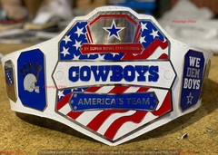 Custom Dallas cowboy new championship replica belt Adult Size 2MM Brass