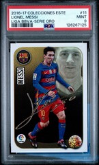 LIONEL MESSI 2016-17 Panini Spanish Liga Serie Oro Autografo PSA 9 #11 Auto Mint