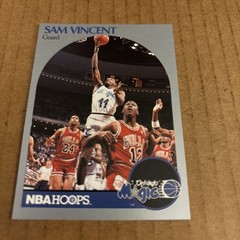 1990 Hoops MICHAEL JORDAN JERSEY 12 #223 Sam Vincent Basketball Card (c9)