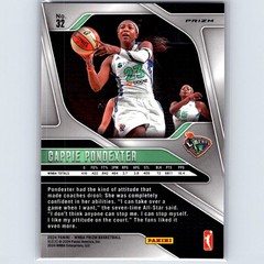 2024 Panini Prizm WNBA Cappie Pondexter #32 Ice Orange Prizms New York Liberty