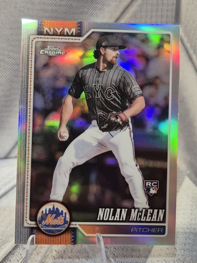 2026 Topps Chrome Nolan McLean RC Refractor #236 Mets Rookie