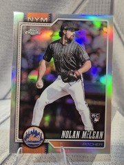 2026 Topps Chrome Nolan McLean RC Refractor #236 Mets Rookie