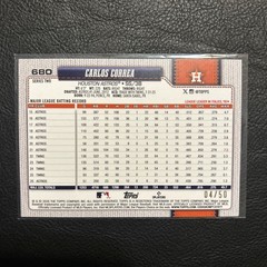 2026 Topps Series 2 #680 Carlos Correa Gold All Star Foil 04/50 Houston Astros