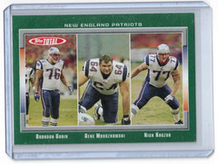 2006 Topps Total Brandon Gorin Gene Mruczkowski Nick Kaczur Rookie RC Patriots