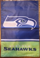 Seattle Seahawks 12 X 18 Inches Double Sided NFL Football Garden Flag