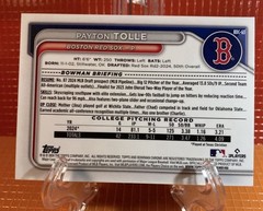 Payton Tolle 2024 Bowman’s 1’st Green Lunar Glow Refractor#BDC-63 Combo Ship