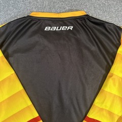 Bauer Germany Hockey Jersey Men&rsquo;s Large Black Yellow Long Sleeve IIHF
