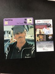 1979 Ted Turner Sportscaster America&rsquo;s Cup Yachting Card #66-20 JSA CERTIFIED!